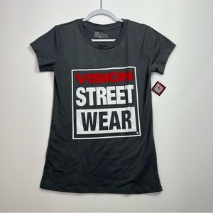 NWT Vision Street Wear T Shirt Womens Medium Short Sleeve Graphic Tee